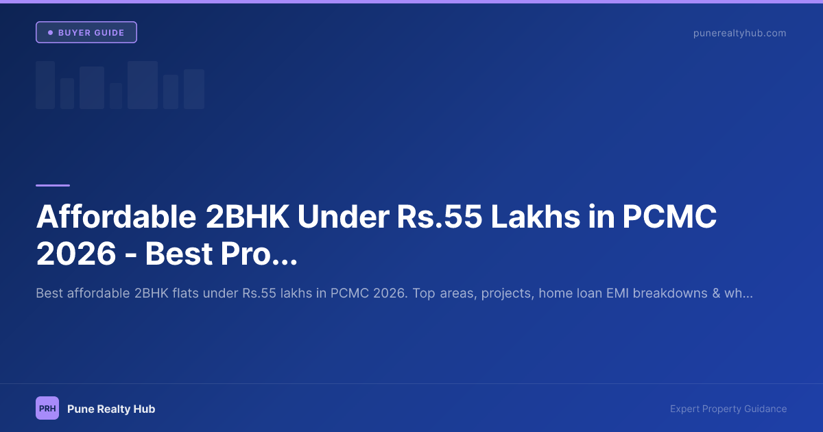 Affordable 2BHK Under ₹55 Lakhs in PCMC 2026 — Best Projects & Areas