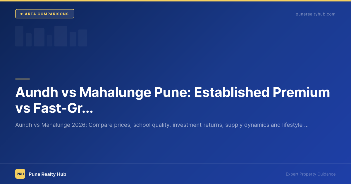 Aundh vs Mahalunge Pune area comparison 2026