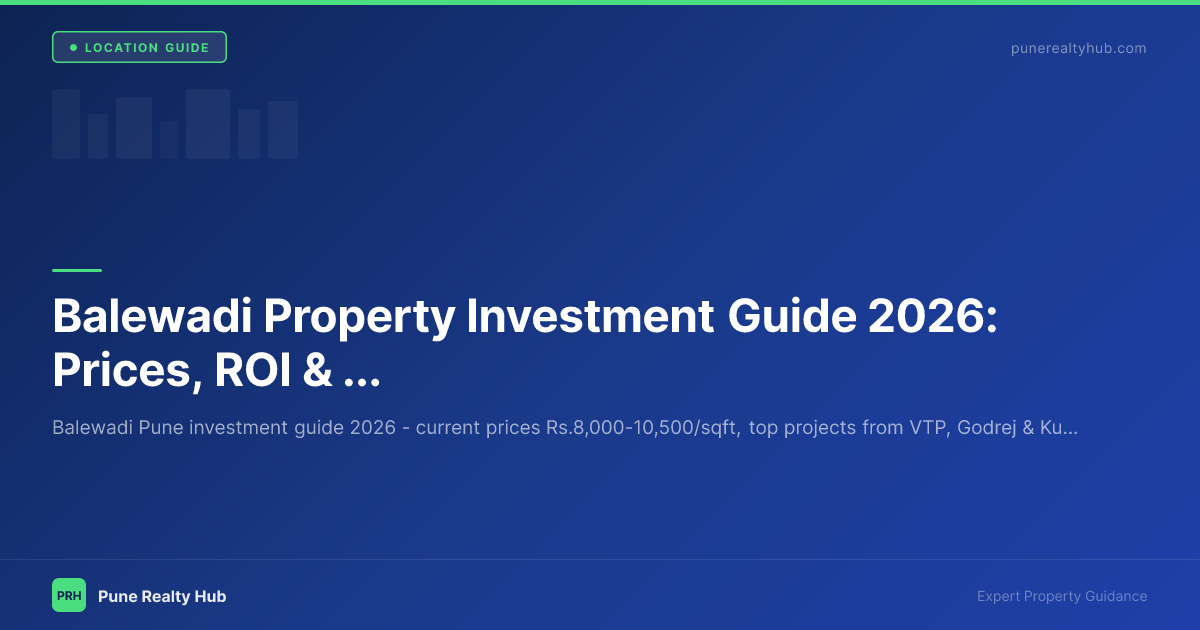 Balewadi Property Investment Guide 2026: Prices, ROI & Top Projects
