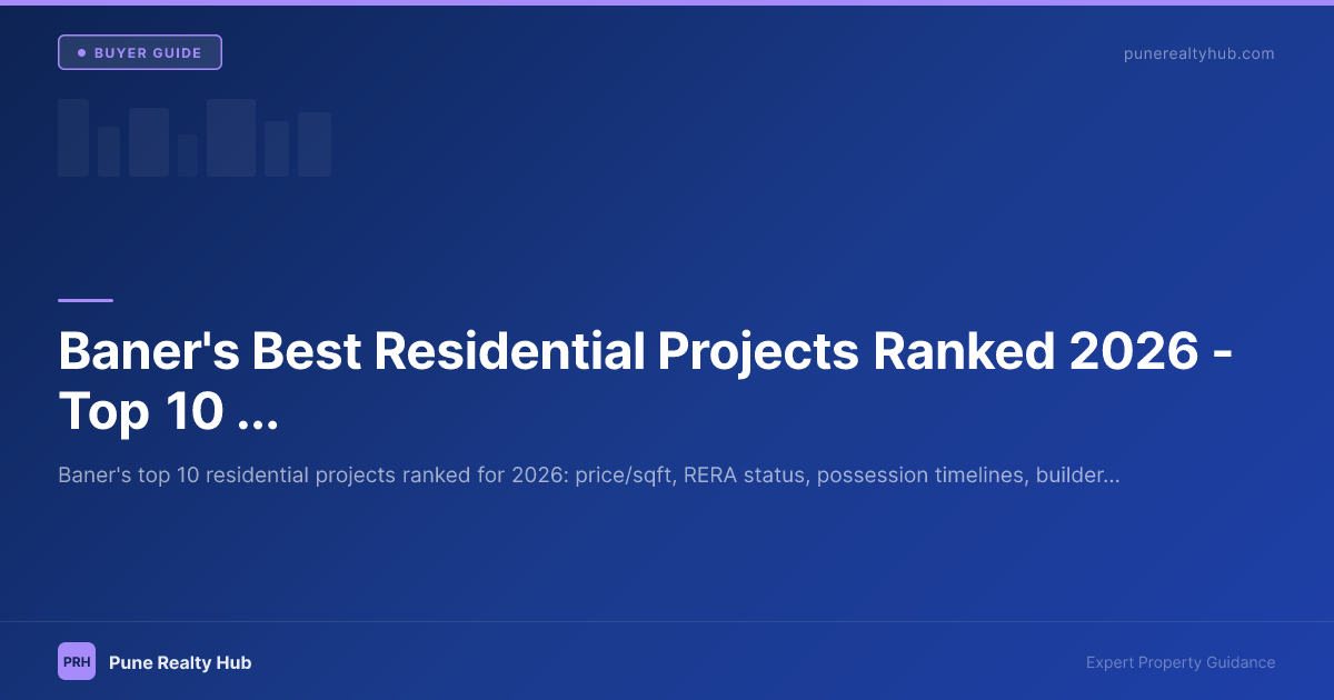 Baner's Best Residential Projects Ranked 2026 — Top 10 Picks