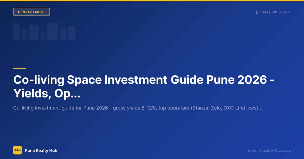 Co-living Space Investment Guide Pune 2026 — Yields, Operators & Best Areas