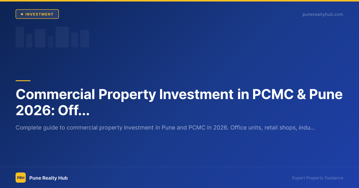 Pune commercial district with IT park office buildings and retail spaces