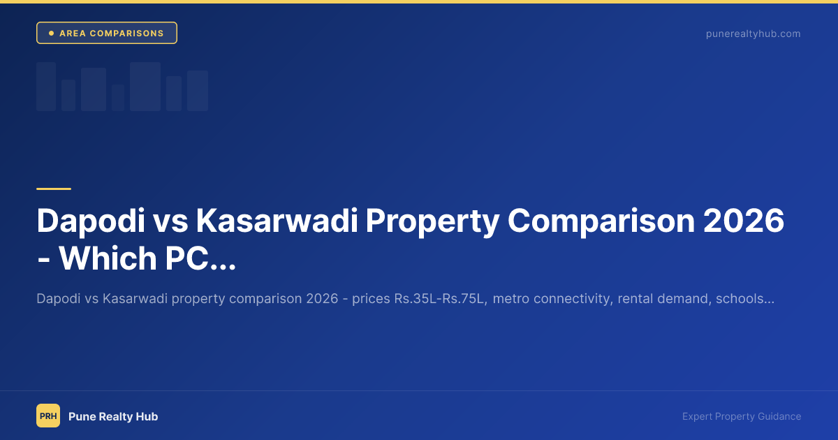 Dapodi vs Kasarwadi Property Comparison 2026 — Which PCMC Area is Better?