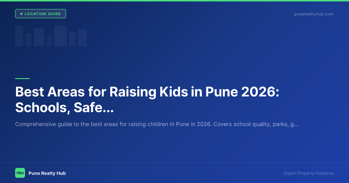 Family-friendly gated community in West Pune with children playing