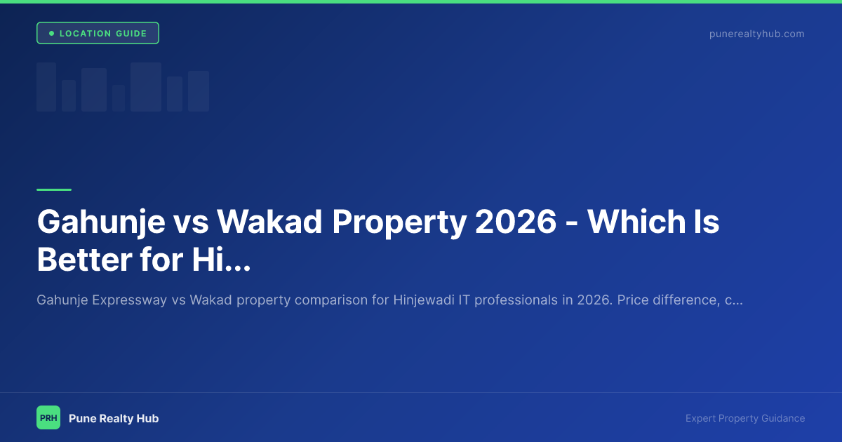 Gahunje vs Wakad Property 2026 — Which Is Better for Hinjewadi IT Professionals?