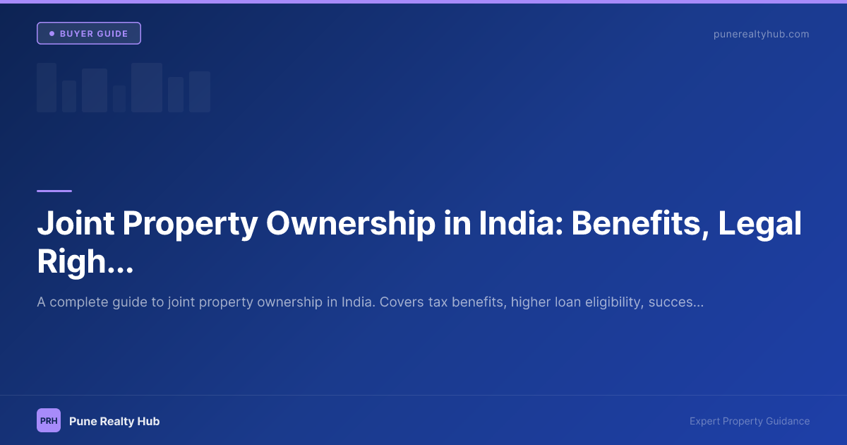 Couple signing property documents for joint ownership in India
