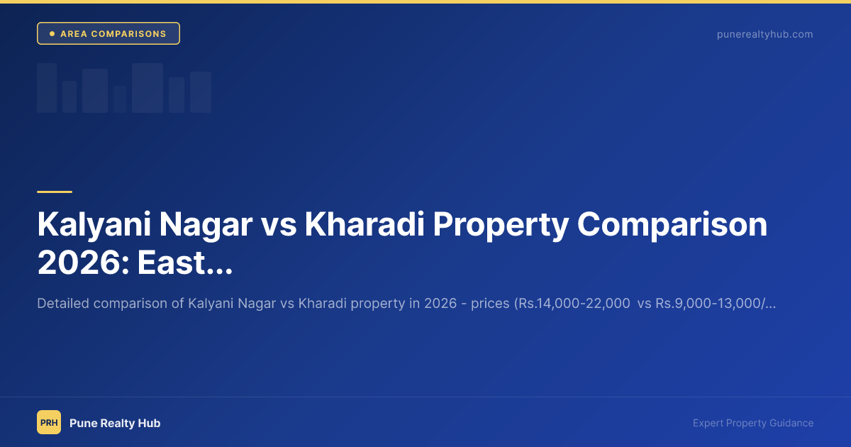 Kalyani Nagar vs Kharadi Property Comparison 2026: East Pune's Two Faces