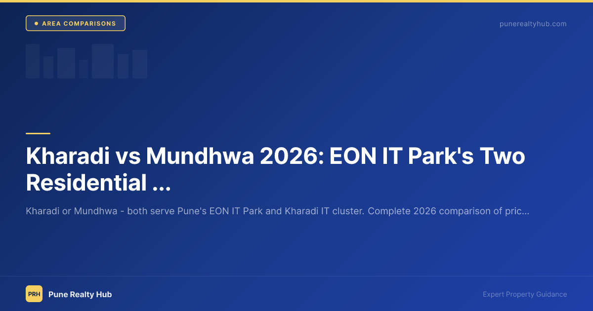 Kharadi vs Mundhwa east Pune IT corridor comparison 2026