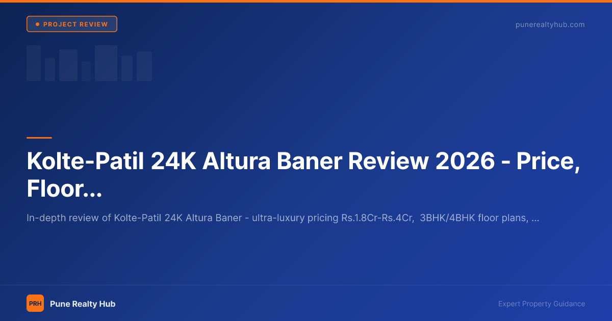 Kolte-Patil 24K Altura Baner Review 2026 — Price, Floor Plans & Investment