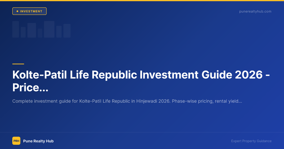 Kolte-Patil Life Republic Investment Guide 2026 — Price, Yield & 5-Year Outlook