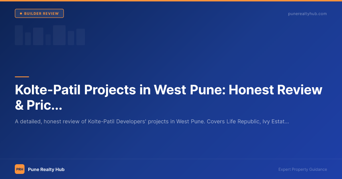 Kolte-Patil Life Republic township in Hinjewadi, West Pune — aerial view of gated community