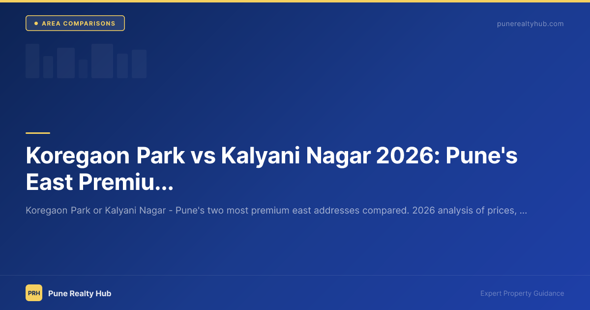 Koregaon Park vs Kalyani Nagar Pune east premium comparison 2026