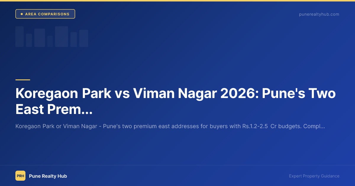 Koregaon Park vs Viman Nagar Pune east premium comparison 2026