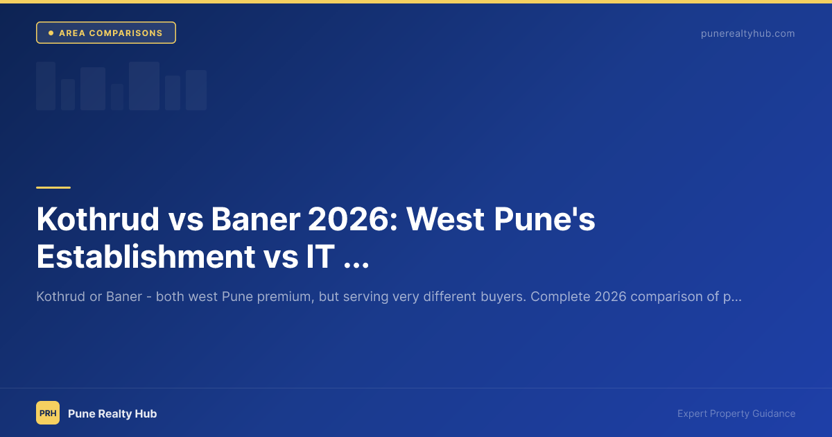 Kothrud vs Baner west Pune residential comparison 2026
