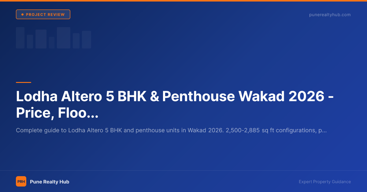 Lodha Altero 5 BHK & Penthouse Wakad 2026 — Price, Floor Plan & Who's Buying