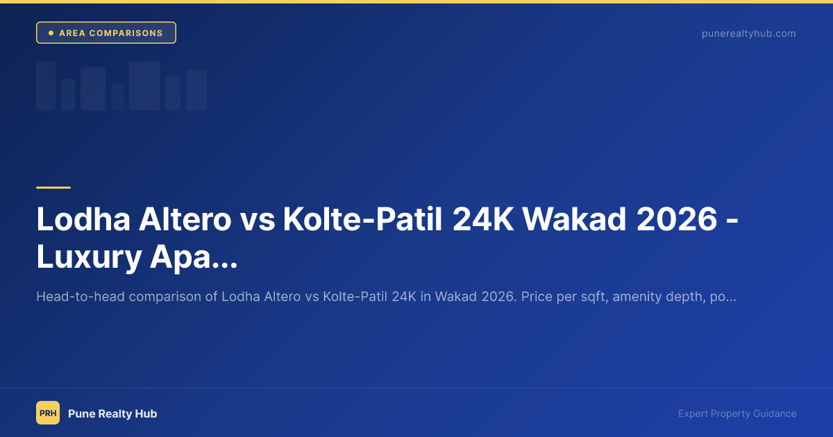 Lodha Altero vs Kolte-Patil 24K Wakad 2026 — Luxury Apartment Comparison