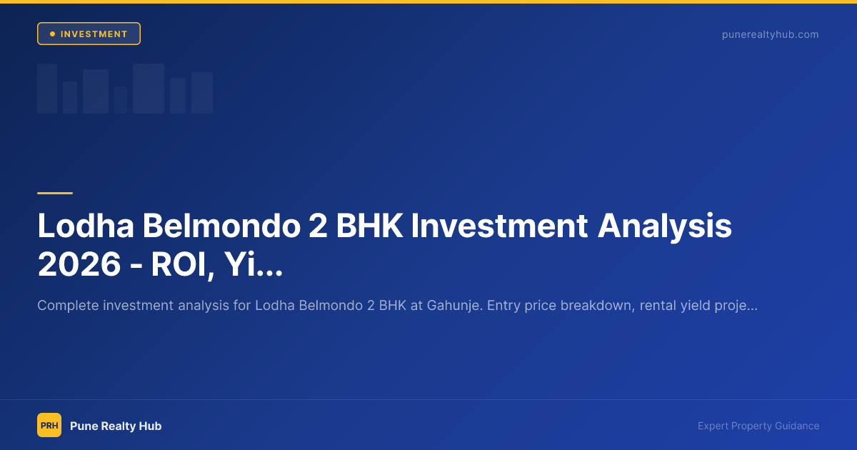 Lodha Belmondo 2 BHK Investment Analysis 2026 — ROI, Yield & 5-Year Outlook