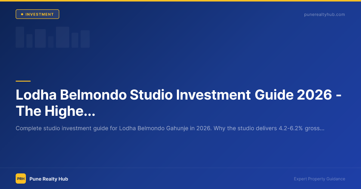 Lodha Belmondo Studio Investment Guide 2026 — The Highest Yield Play in the Lodha Portfolio