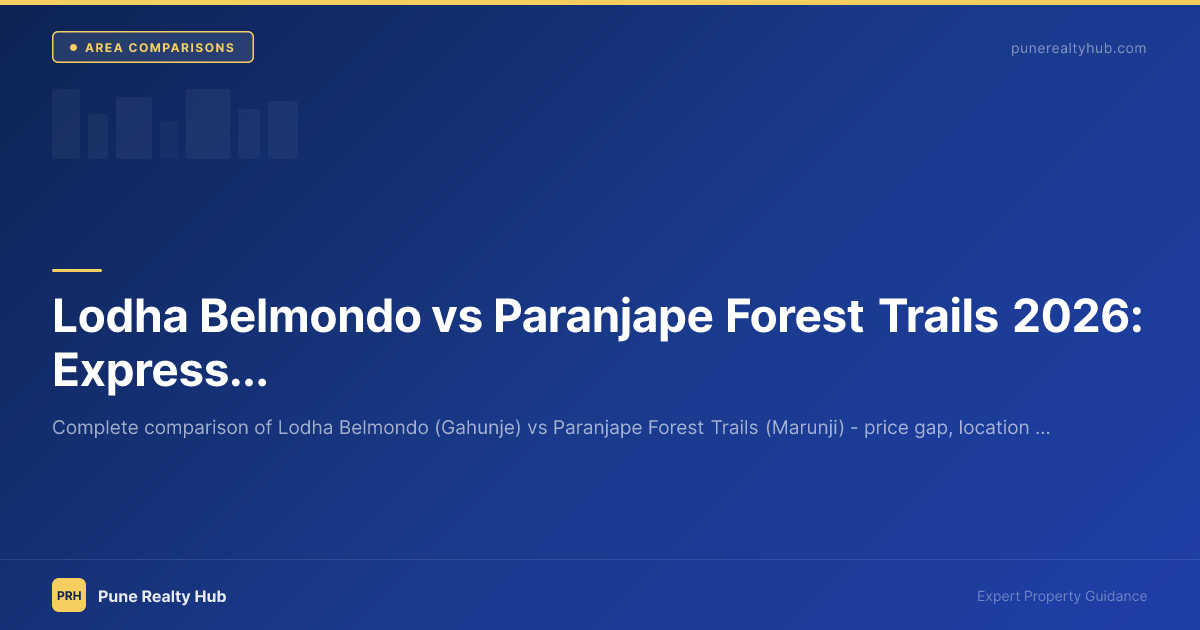 Lodha Belmondo vs Paranjape Forest Trails 2026: Expressway Property Compared