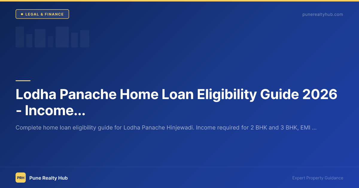 Lodha Panache Home Loan Eligibility Guide 2026 — Income Required, EMI Calculator & Bank Options