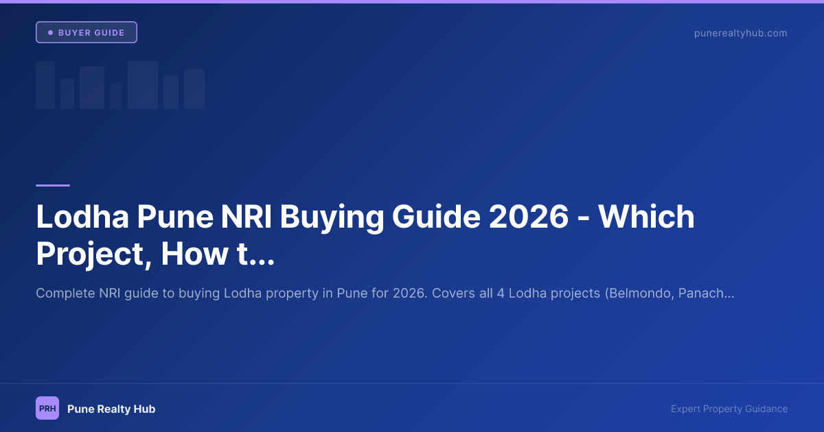 Lodha Pune NRI Buying Guide 2026 — Which Project, How to Buy Remotely, Investment Case