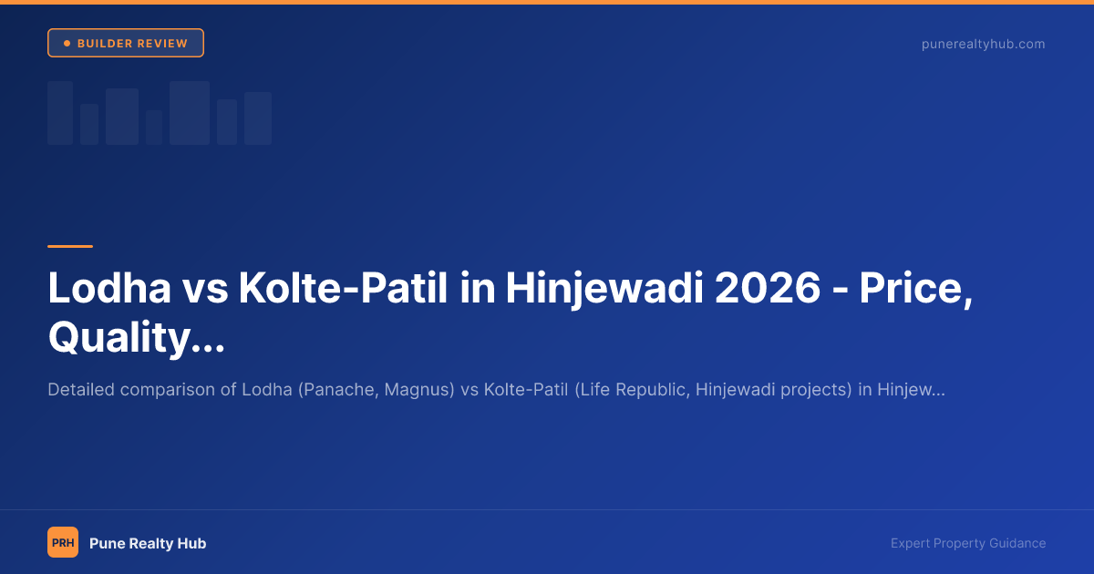 Lodha vs Kolte-Patil in Hinjewadi 2026 — Price, Quality & Which Project Wins