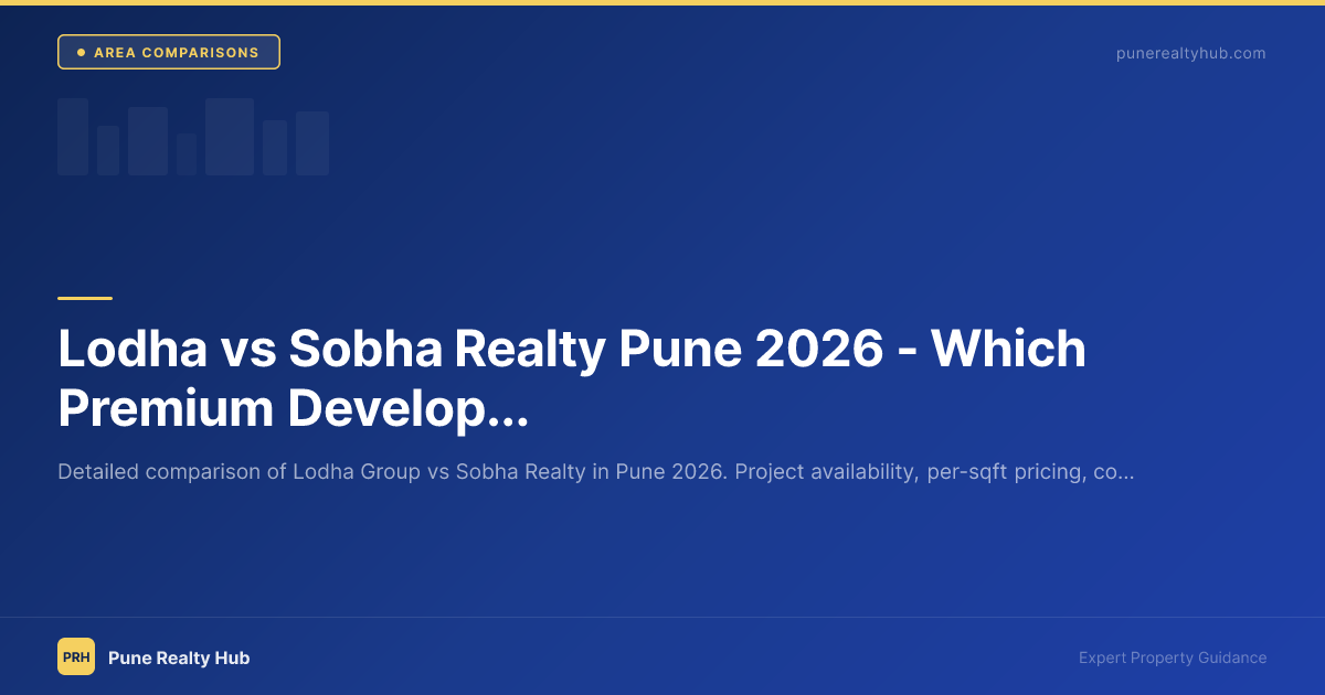 Lodha vs Sobha Realty Pune 2026 — Which Premium Developer Wins?