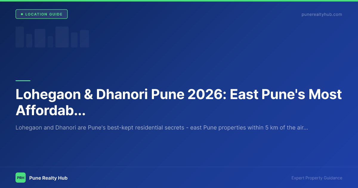 Lohegaon Dhanori east Pune property guide 2026 near airport