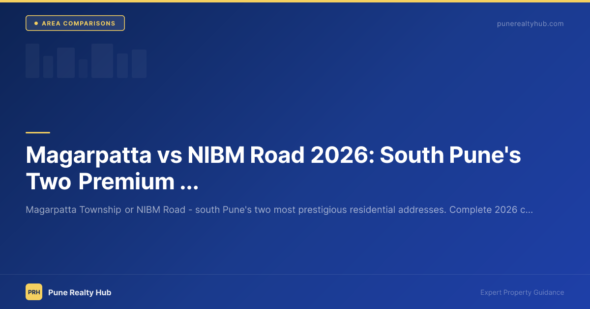 Magarpatta vs NIBM Road south Pune premium comparison 2026