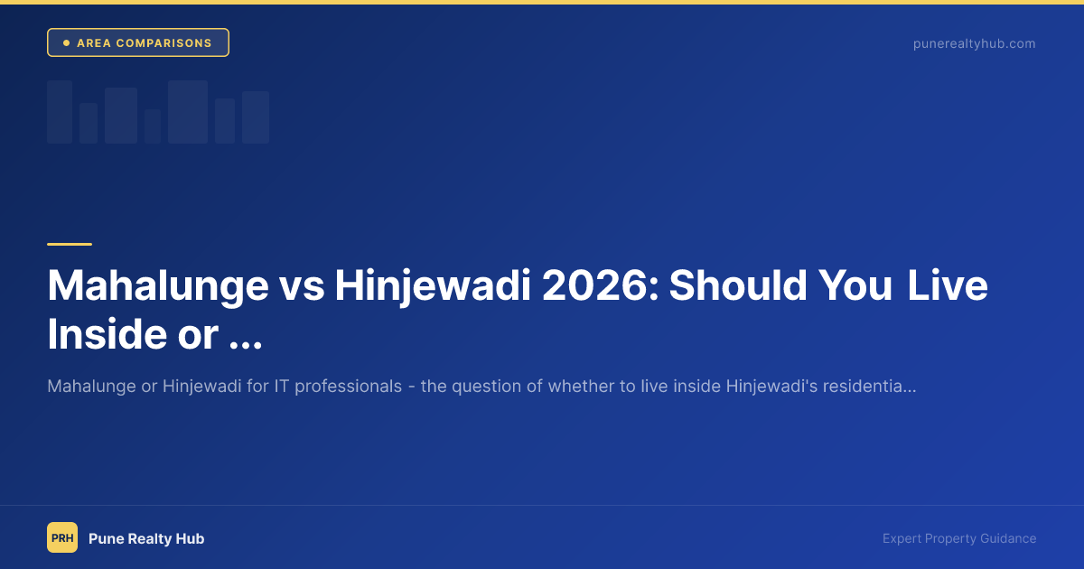 Mahalunge vs Hinjewadi property comparison 2026 Pune IT corridor