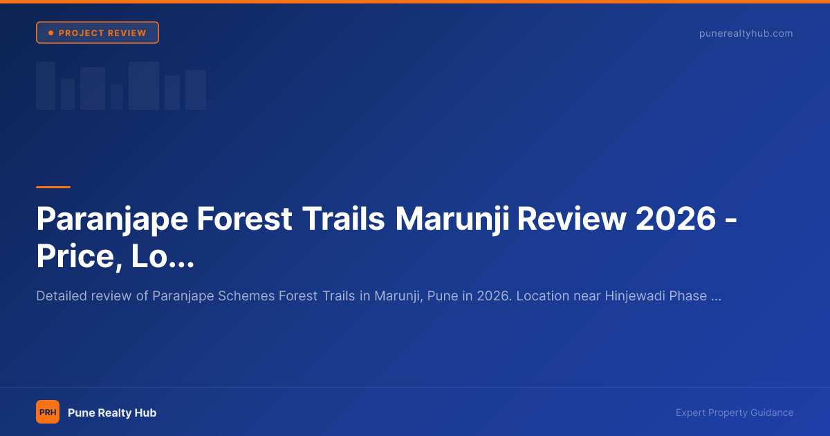 Paranjape Forest Trails Marunji Review 2026 — Price, Location & Investment Analysis