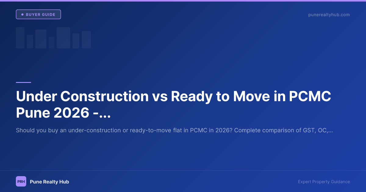 Under Construction vs Ready to Move in PCMC Pune 2026 — The Complete Decision Guide