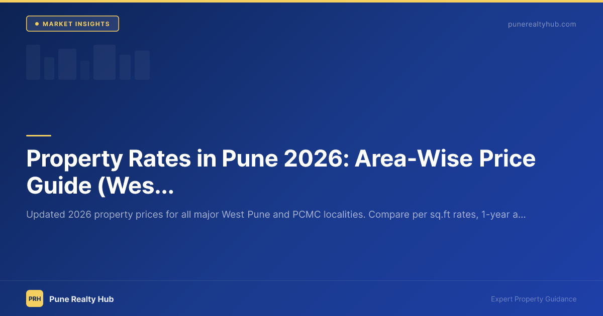Aerial view of West Pune skyline showing residential towers and green zones