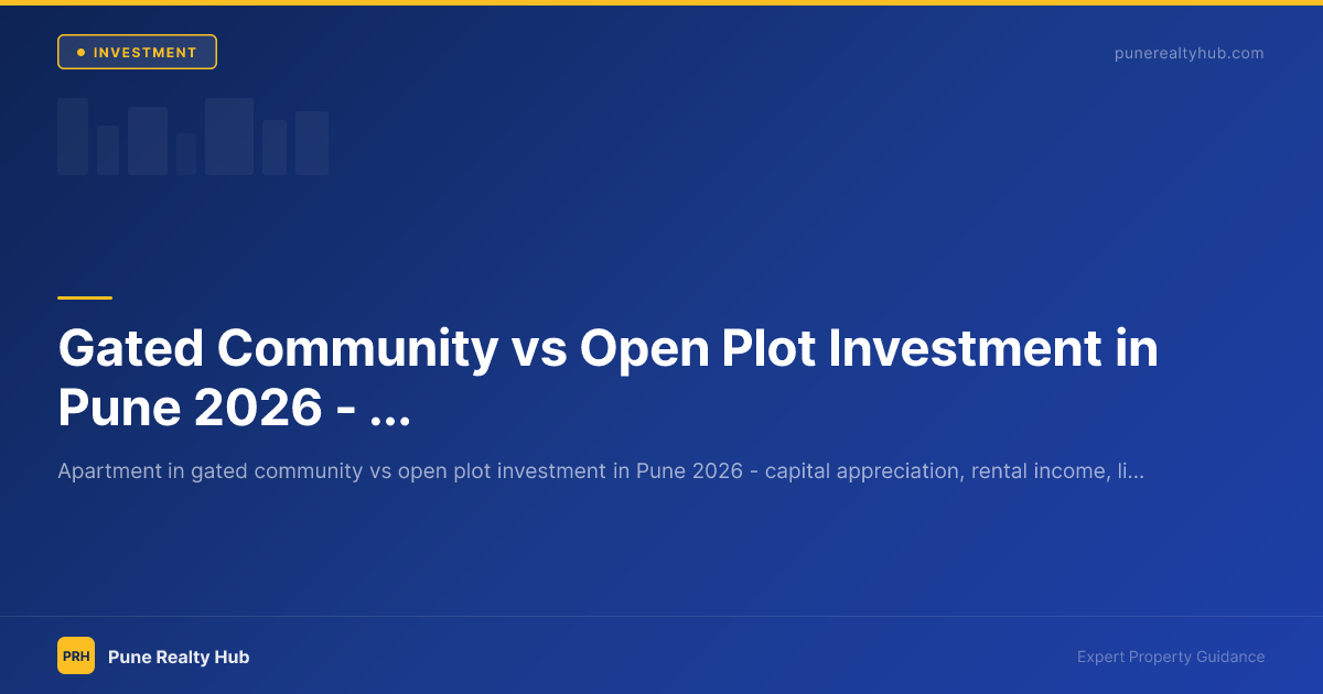 Gated Community vs Open Plot Investment in Pune 2026 — Which Gives ...