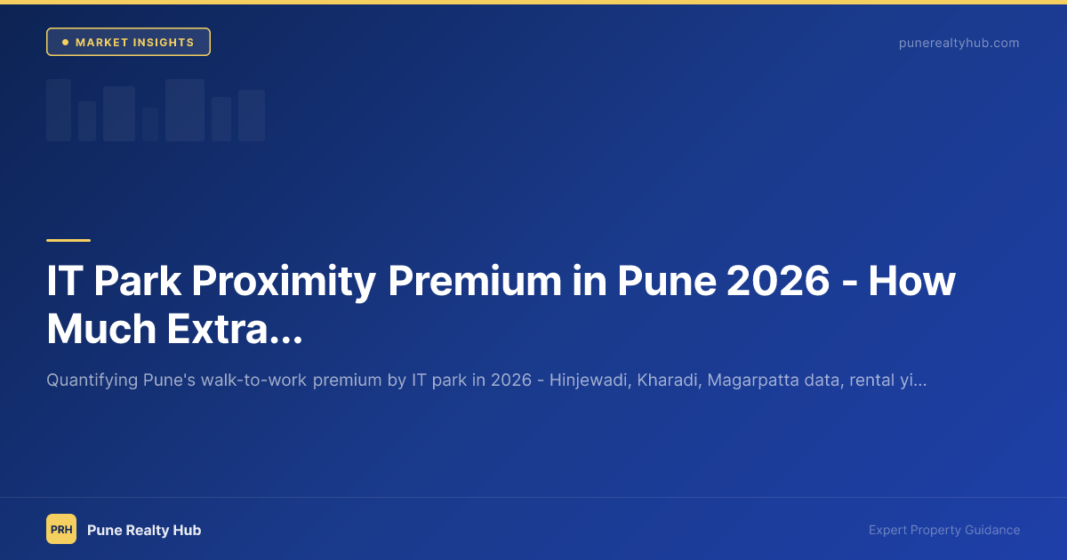 IT Park Proximity Premium in Pune 2026 — How Much Extra to Pay for Walk-to-Work?