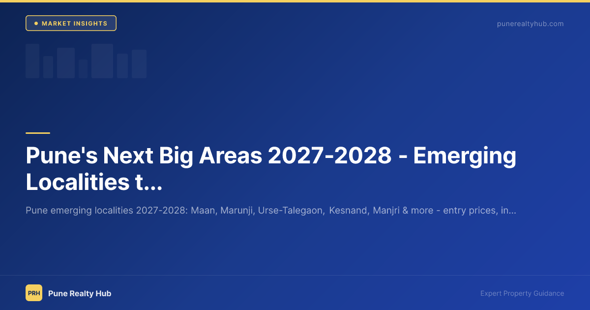 Pune's Next Big Areas 2027-2028 — Emerging Localities to Watch