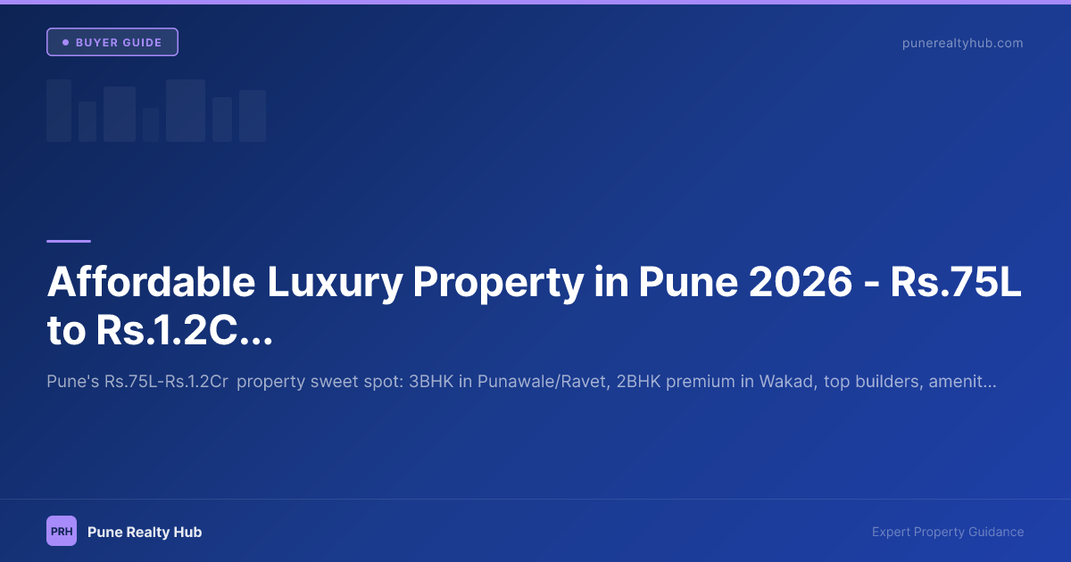 Affordable luxury apartment complex in Pune's western corridor with premium amenities