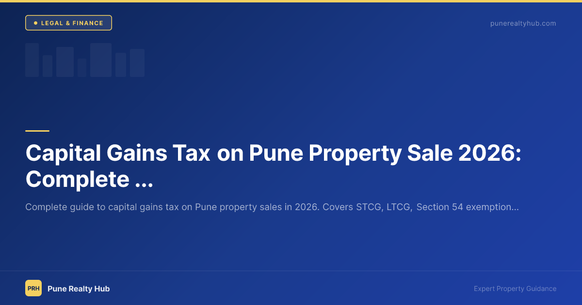 Capital Gains Tax on Pune Property Sale 2026: Complete Guide