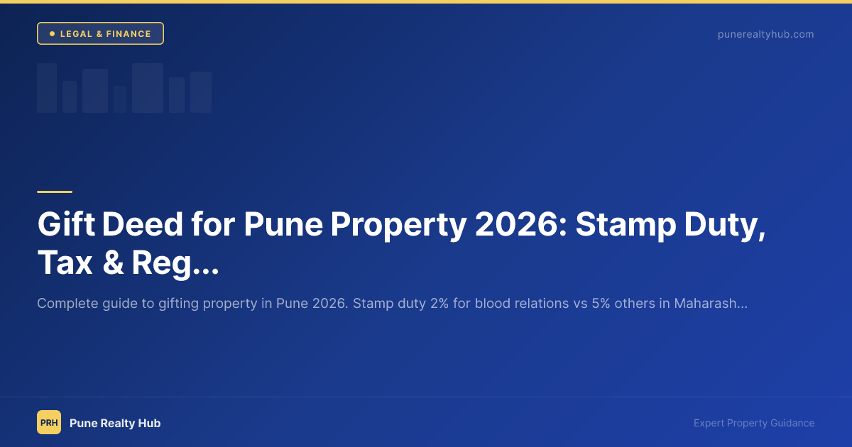 Gift Deed for Pune Property 2026: Stamp Duty, Tax & Registration Guide
