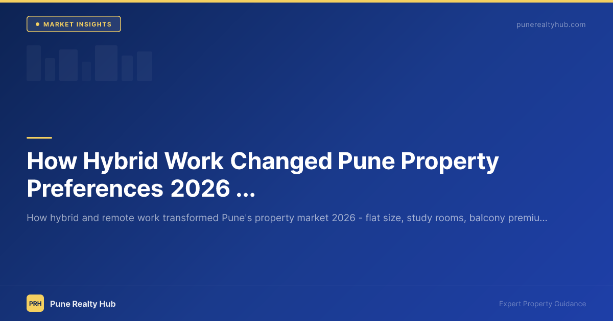 How Hybrid Work Changed Pune Property Preferences 2026 — Data & Trends