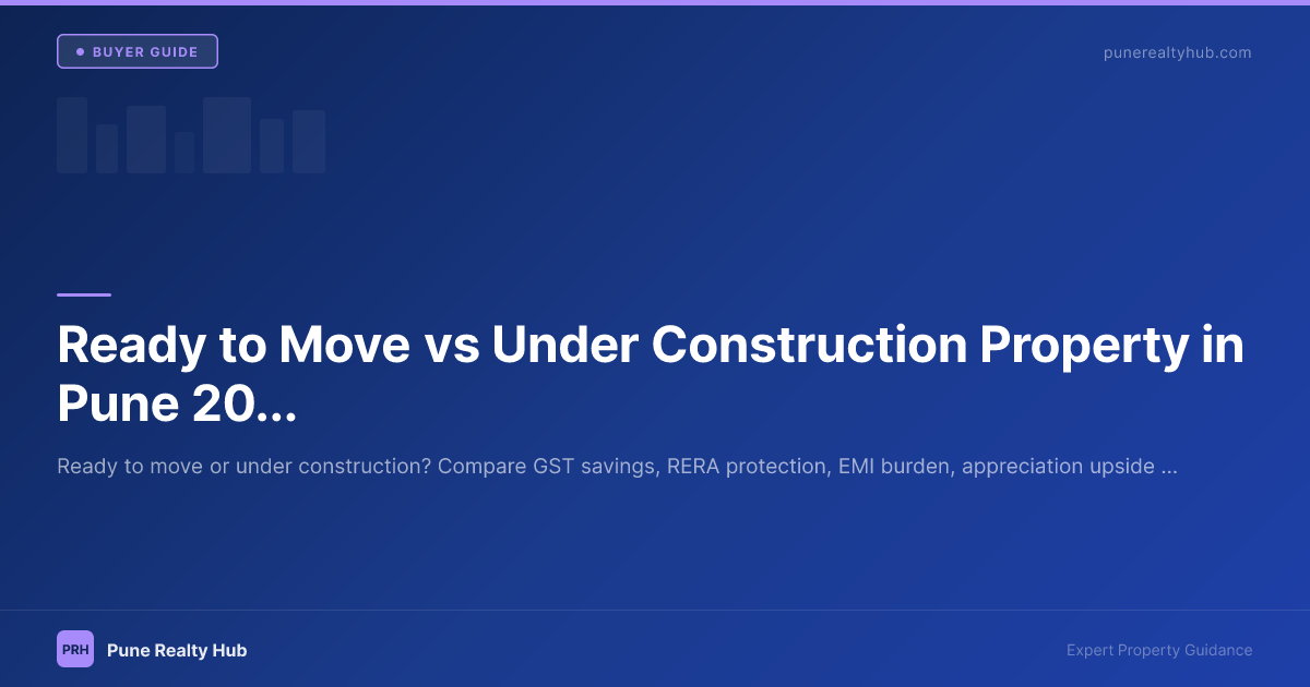 Ready to Move vs Under Construction Property in Pune 2026: Complete Guide