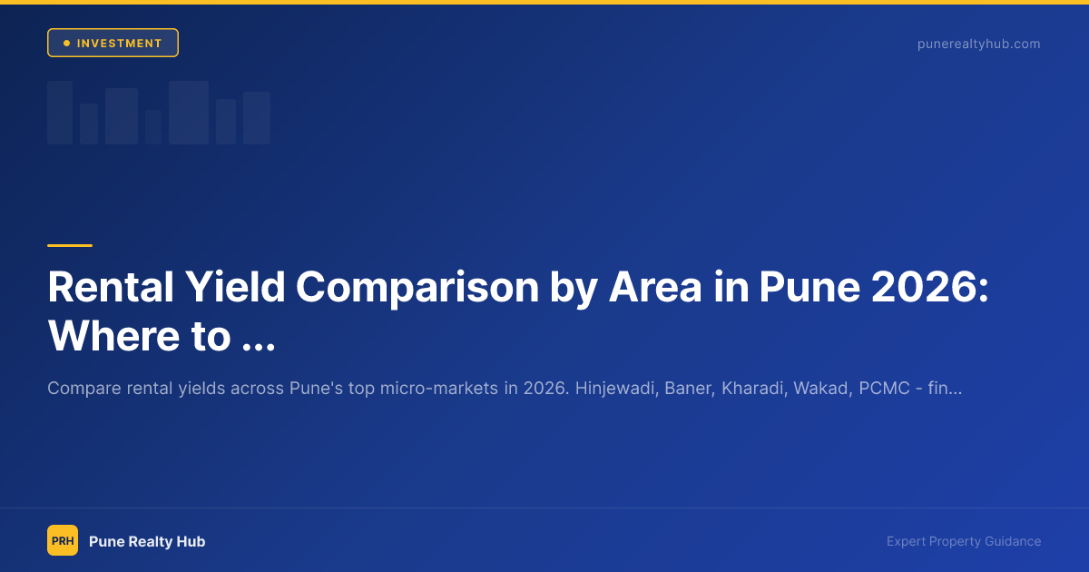 Rental Yield Comparison by Area in Pune 2026: Where to Invest for Income