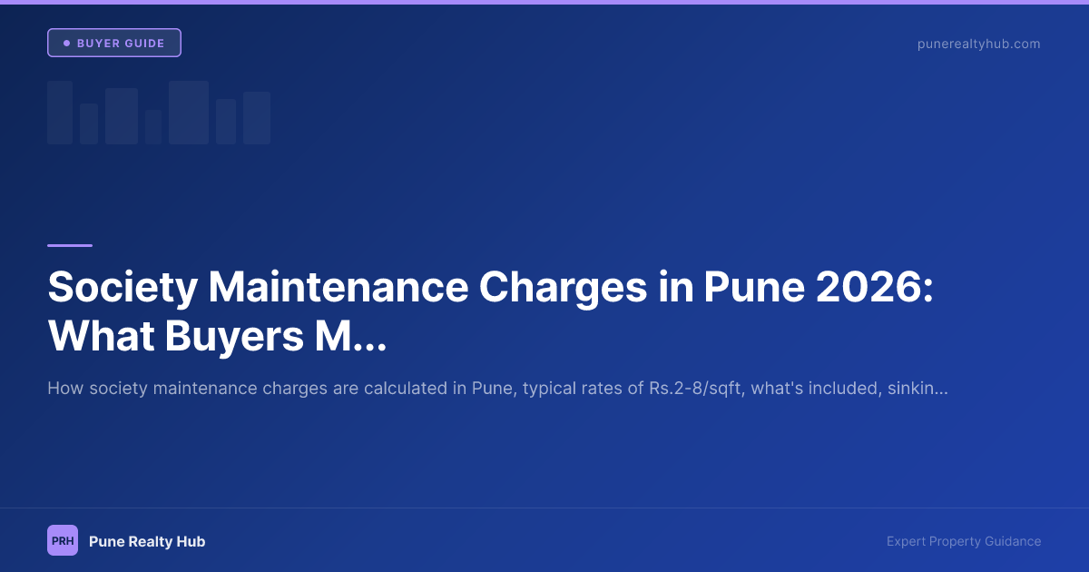 Society Maintenance Charges in Pune 2026: What Buyers Must Know