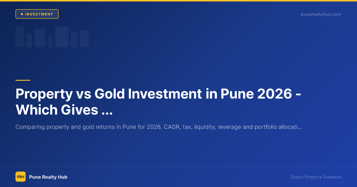 Property vs Gold Investment in Pune 2026 — Which Gives Better Returns?