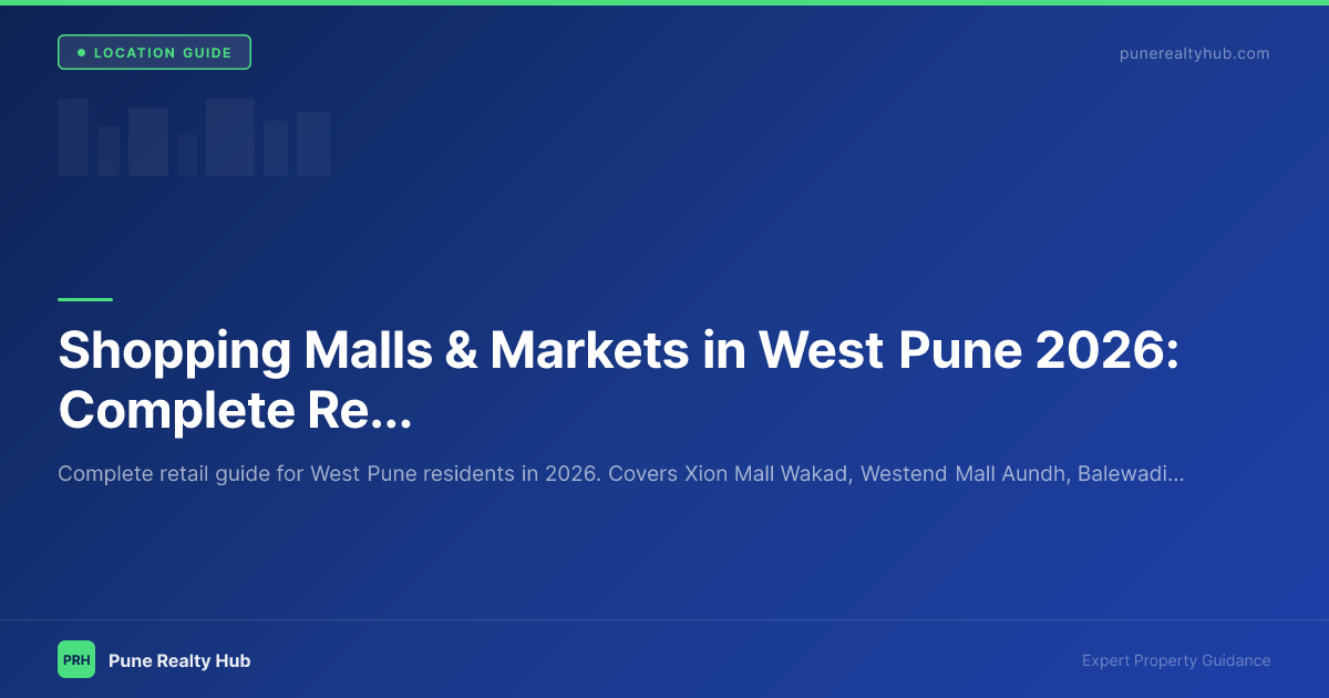 Shopping malls and retail markets in West Pune Pune