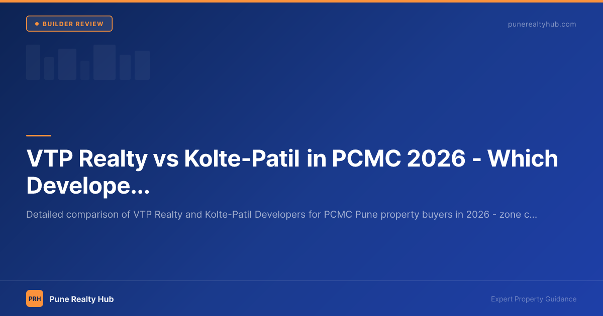 VTP Realty vs Kolte-Patil in PCMC 2026 — Which Developer Should You Choose?