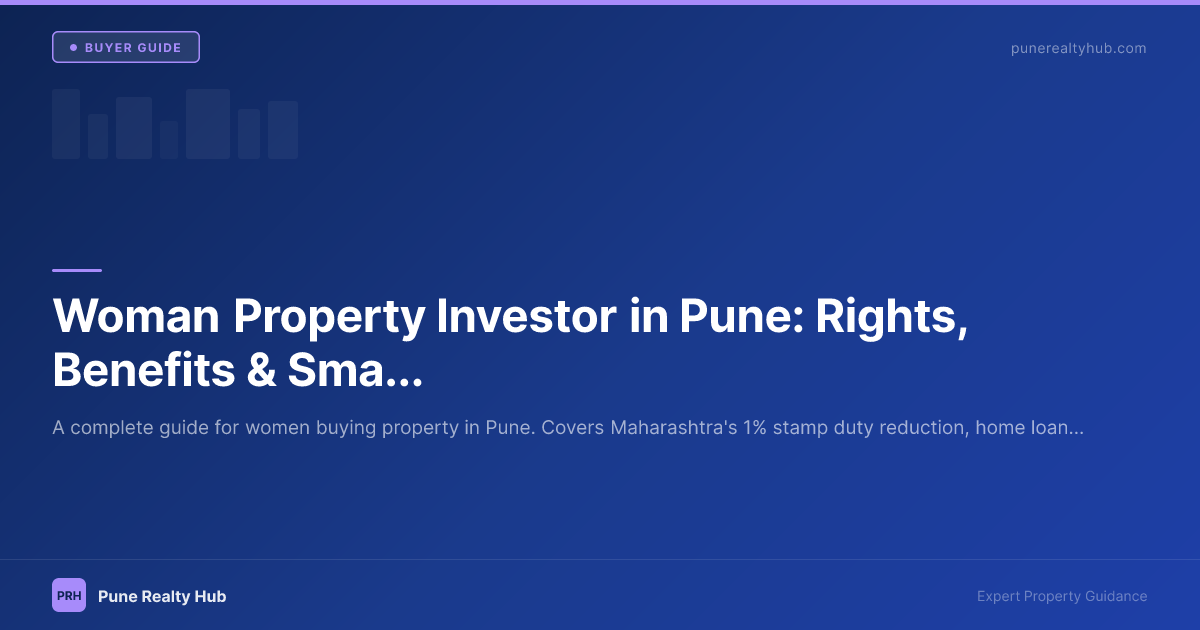 Woman reviewing property documents and investment plans in Pune